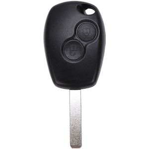 2 Knop Afstandsbediening Sleutel Shell Case Voor Plip Clio Renault Modus Twingo 3 Zwart