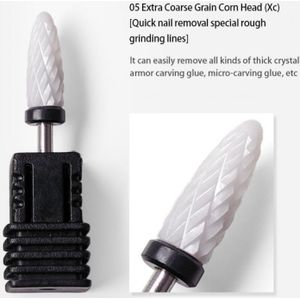 Enkele Nail Boren Elektrische Keramische Cutters Gel Polish Verwijderen Hoofd Pedicure Frezen Dode Huid Schoon Nail Boor Gereedschap