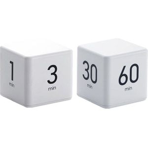 Cube Led Timer Voor Koken Douche Studie Wekker Magnetische Elektronische Countdown Tijd Vierkante Huis Keuken Woonkamer Vierkante