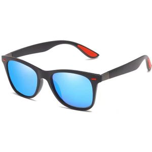Gepolariseerde Zonnebril Mannen Vrouwen Klassieke Vierkante Plastic Rijden Zonnebril Mannelijke Zwarte Zonnebril UV400