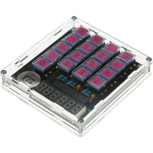 Diy Rekenmachine Kit Digitale Buis Rekenmachine Met Transparante Case Ingebouwde Cr2032 Knoopcel