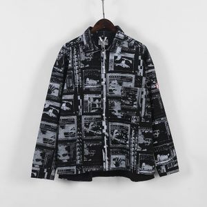 Cavempt Frame Gedrukt Shirt Jasje Mannen Vrouwen Cargo Jassen Cav Empt Oversized Ce Denim Katoenen Jas Jassen Mannen