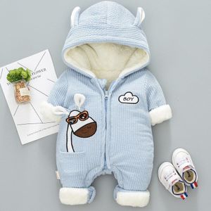 Winter Overalls Voor Kinderen Jas Baby Sneeuw Dragen Pasgeboren Snowsuit Jongen Warme Katoen Meisje Kleding Bodysuit 0-18M