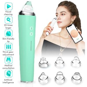 Visuele Comedondrukker Vacuüm Met Wifi Hd Camera Porie Stofzuiger Gezicht Diep Reinigen Puistje Removal Review Mee-eters Cleaner