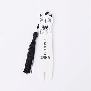 Creatieve Multifunctionele Leuke Kat Houten Bladwijzer Boeken Marker Van Pagina Student Bladwijzers Stationery School Office Supply 01465