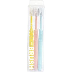 【 3Pcs 】 0.12Mm Nano Tandenborstel Zachte Haren Tandenborstel Badkamer Antibacteriële Superfijne Zachte Mondhygiëne Tandenborstel Handleiding