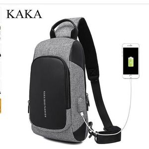 KAKA Mannen Messenger bag schoudertas mannen borst pakken Dag pack Cross body Back Pack mannen Borst Schouder sling bag voor man