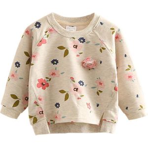 Herfst Baby Meisje Bloem Trui Peuter Meisjes O-hals Jumper Truien Lange Mouwen Mode Truien Kinderen Kleding Kids Jassen