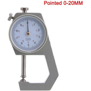 0-10Mm Dial Diktemeter Leer Papier Dikte Meter Tester Voor Lederen Flim Papier Meetinstrument Houtbewerking Gereedschap