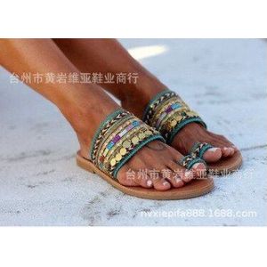 Vrouwen Slippers Zomer Rome Retro Sandalen Platte Casual Schoenen Vrouwelijke Misstap Slides Vrouw Plus Size Sandalias Mujer