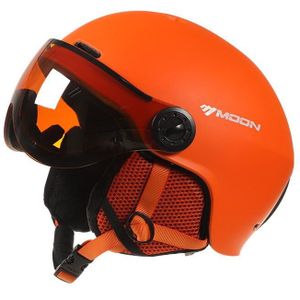 Moon Skiën Helm Met Bril Integraal Gegoten Pc + Eps Hoge Ski Helm Outdoor Sport Ski Snowboard skateboard Helmen