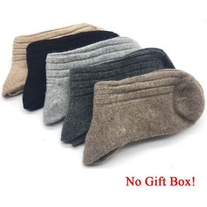 5 paren/partij Wollen Sokken Mannen Lange Winter Kasjmier Comfortabele Sokken Mannelijke 5 Kleuren