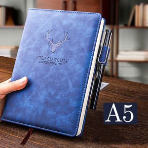 360 Pagina 'S Super Dikke Lederen A5 Notebook Dagelijks Business Office Werk Notebooks Notepad Dagboek Schoolbenodigdheden