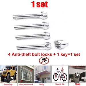 Beveiliging Anti Diefstal Schroeven Bolt Moeren M6 M8 M10 304 Roestvrij Staal Mountainbike Luifel Auto Accessoires Voor Auto Styling LED Licht