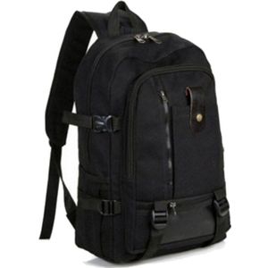 Mannen Vintage Ritsen Canvas Rugzak Satchel Rugzak Schooltas Sport Reizen Camping Wandelen Tas Grote Capaciteit