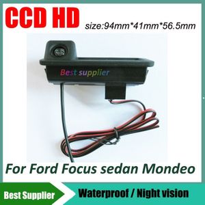 Waterdichte 100% CCD HD nachtzicht auto achteruitrijcamera parking camera voor Ford Focus sedan Mondeo auto reverse camera