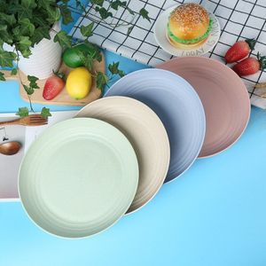 20-25Cm Disc Tarwestro Servies Ronde Milieubescherming Anti-Val Plastic Maaltijd Schotel Fruitschaal Creatieve plaat