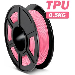 Sunlu Tpu Filament 1.75Mm 0.5Kg Hoge Veerkracht Flexibele Tpu 3d Printer Gloeidraad 100% Geen Bubble