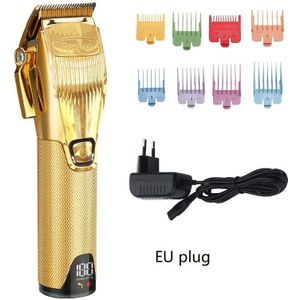Resuxi Haar Trimmer Met Lcd-scherm Goud Elektrische Tondeuse Professionele Trimmer Voor Mannen Snijmachine Haar Mannen Scheerapparaat