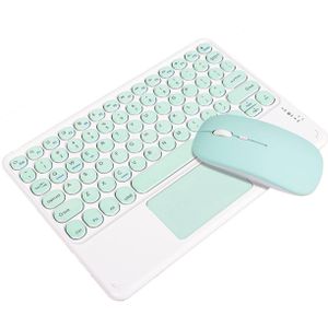 Bt Toetsenbord Voor Ipad Pro11 Draadloze Teclado Retro Ronde Key Toetsenbord En Muis Set Voor Samsung Xiaomi Touchpad Voor Ipad toetsenbord