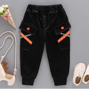 IENENS Kids Jongen Jeans Cowboy Broek Herfst Baby Jongens Denim Haren Broek Kinderen Casual Sport Broek 2-7 Jaar