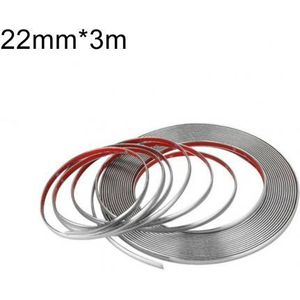 Universele 6Mm 15Mm 18Mm 22Mm Auto Chroom Styling Decoratie Moulding Trim Strip