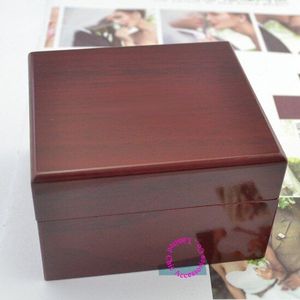Luxe rode Mode houten horloge doos met kussen pakket geval horloges dozen Sieraden opbergdoos Display Hoge Qaulity