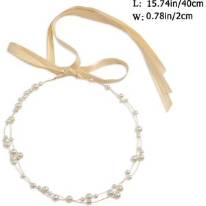 Bridal Wedding Crystal Bruid Haar Accessoires Parel Bloem Hoofdband Handgemaakte Haarband Kralen Decoratie Haar Kam SCHP36