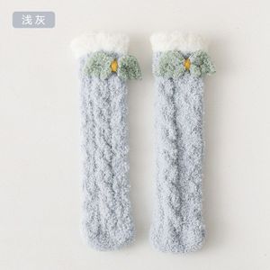 Mooie Winter Warm Baby Sokken Dikke Coral Fleece Stitch Vleugels Kinderen Sokken Knie Hoogte Vloer Sok Voor 0-8Y Kids Kerst