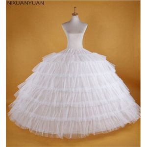 Grote Wit Petticoats Super Puffy Baljurk Slip Onderrok Voor volwassen Bruiloft Formele Gloednieuwe Grote 7 Hoops Lange Crinoline
