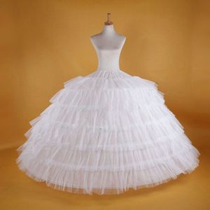 Wit Super Grote 6-Hoop Wedding Bridal Prom Petticoat Onderrok Crinoline