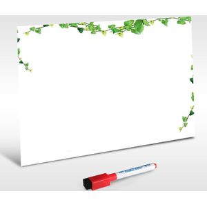 Yibai A4 Droge Wissen Magnetische Whiteboard Mini Kantoor Opmerking Memo ""Lente Groene"" Koelkast Gratis 1 Pcs Pen