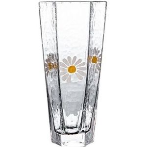 Hexagon Shpae Glazen Beker Japanse Stijl Hamer Eye Patroon Gouden Rand Champagne Whisky Wijn Glas Huishouden Glaswerk Water Glas