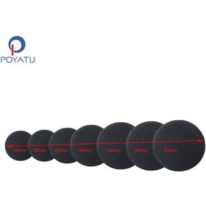 Poyatu Oorkussens Hoofdtelefoon Oordopjes 18Mm 25Mm 30Mm 35Mm 40Mm 45Mm 50Mm 55mm 60Mm 65Mm 75Mm Kussenhoes Vervanging Oorbeschermer