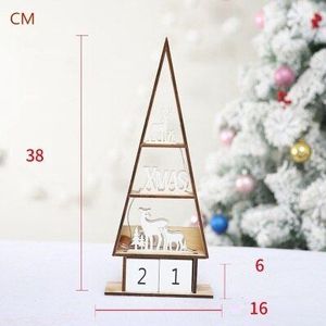 Kerstversiering Gloeiende Kleine Creatieve Xmas Sneeuw Huis Houten Verlichting Hutten Kerstboom Desktop Ornamenten