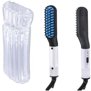 Mannen Baard Stijltang Verwarming Kam Stijltang Borstel Mutifunctional Haar Kam Smoothing Ijzer Haar Rechttrekken Borstel