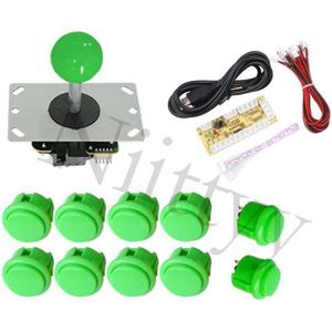 Arcade Kast Joystick Diy Kit Nul Vertraging Usb Encoder Om Pc PS3 Sanwa Joystick Arcade Push Knoppen Game Console