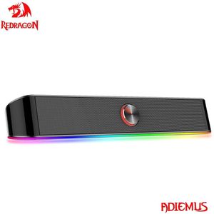 Redragon GS560 Adiemus Aux 3.5Mm Stereo Surround Muziek Smart Rgb Speakers Kolom Sound Bar Voor Computer Pc Notebook Luidsprekers