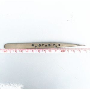 Rvs Wimper Pincet Tool Superhard Anti-Statische Wimper Extension Tweezer Nail Rhinestone Decoraties Picking Tang