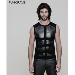 Grote Verkoop! 56 Usd Om 29 Usd Punk Rave Skinny Mouwloze Mannen Casual Vest WT515