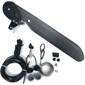 Legering Kano Kajak Boot Staart Kajak Roer Richting Voetpedaal Zeilboot Onderdelen Tool Kit Clip Gesp Dikke Touw