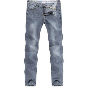 Nieuwkomers Heren Jeans Slim Straight Regular Fit Stretch Zomer Denim Broek Jeans Mannen Vintage Cowboys Top