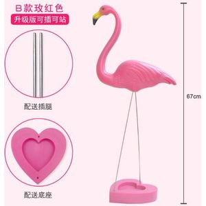 Roze Flamingo Tuin Wet Met Base, Decoratie Thema Party Dessert Tafel Geregeld. Balkon Decor