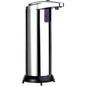 Automatische Zeepdispenser Pomp Infrarood Sensing Rvs Vloeibare Zeep Houder Shampoo Dispenser Badkamer Vloeibare Schuim Pomp