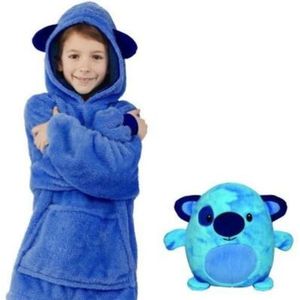 Fleece Kinderen Warm Deken Sweatshirt Huisdier Vormige Wearable Hoodie Nachthemd Voor 8 Jaar En Ouder Voor Kerst