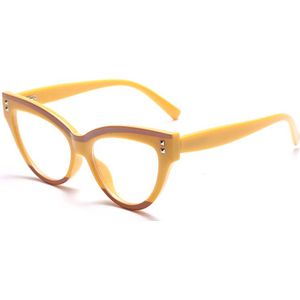 Mode Brillen Vrouwen TR90 Anti Blauw Computer Brillen Oversized Blauw Licht Blokkeren Punk Ronde Optische Brilmonturen