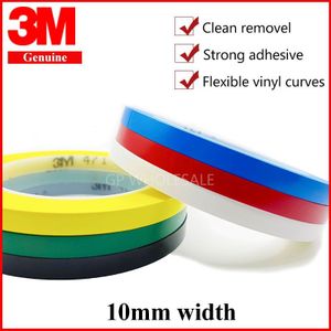 3M 471 Premium Perfomance Sterke Vinyl Tape Lengte 33M Bundel Set Voor Decoratie, masking 10Mm Geel Zwart Blauw Wit Rood Groen