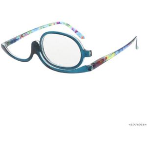 Vrouwen Make-Up Leesbril Draaibaar Flip Make Up Bril Verziend + 1.00 Tot + 4.0