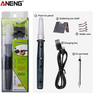 5V 8W Draagbare Usb Soldeerbout Pen Elektrische Aangedreven Soldeer Station Lasapparatuur Gereedschap Mini Tip Knop Schakelaar