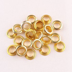 100 sets Gold Metalen Oogjes 13.5*5mm met Grommet voor DIY Scrapbooking Cap Leathercraft Schoenen Riem Tas Tag kleding Accessorie